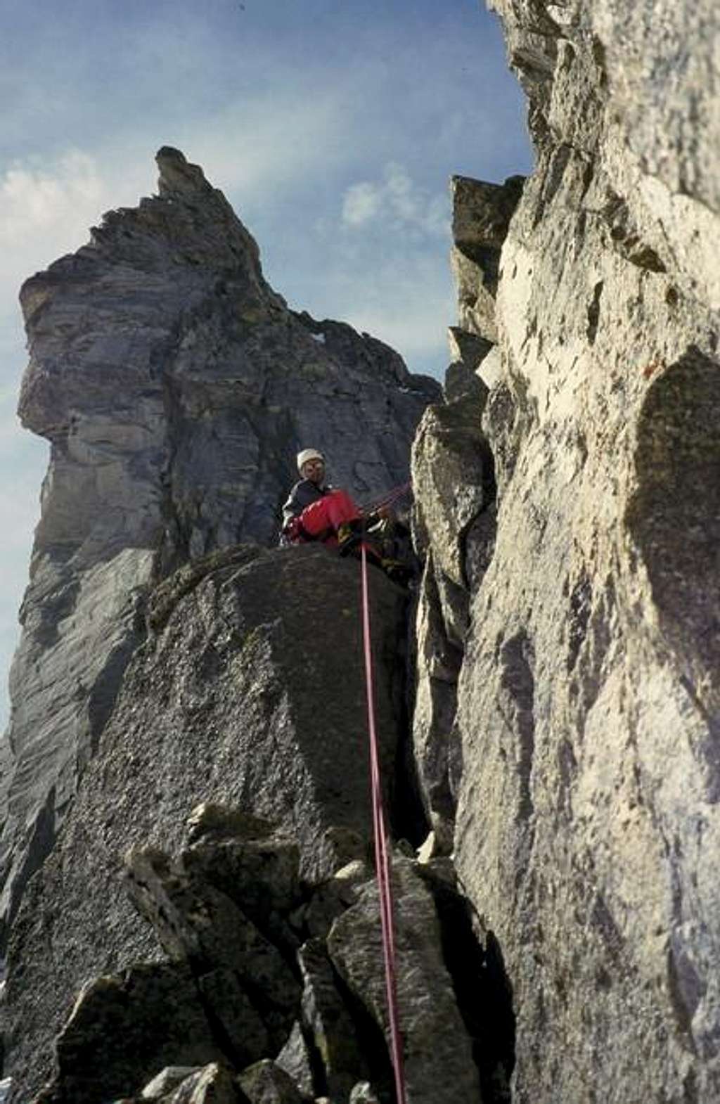 Alberto in sosta in cima al...