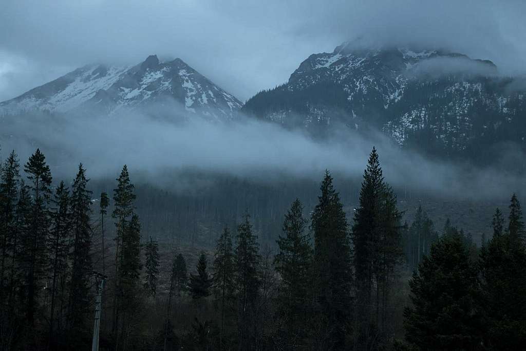 White Tatras in evening haze