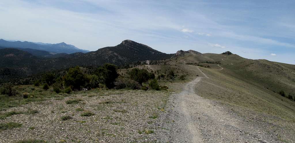 road atop the Mountain Home Range