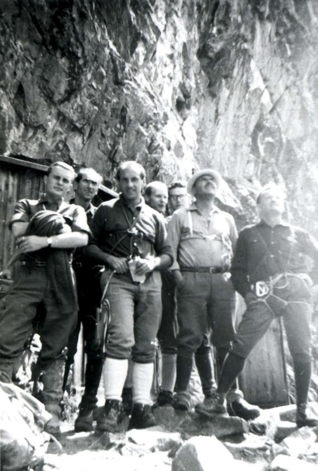 Chasseurs Pass Guides & Mountaineers in Val Veny 1968