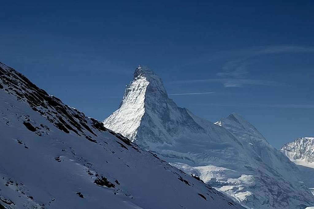 Behind the Matterhorn the...