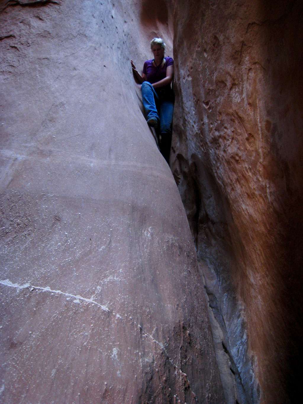 The squeeze section in Buck Canyon