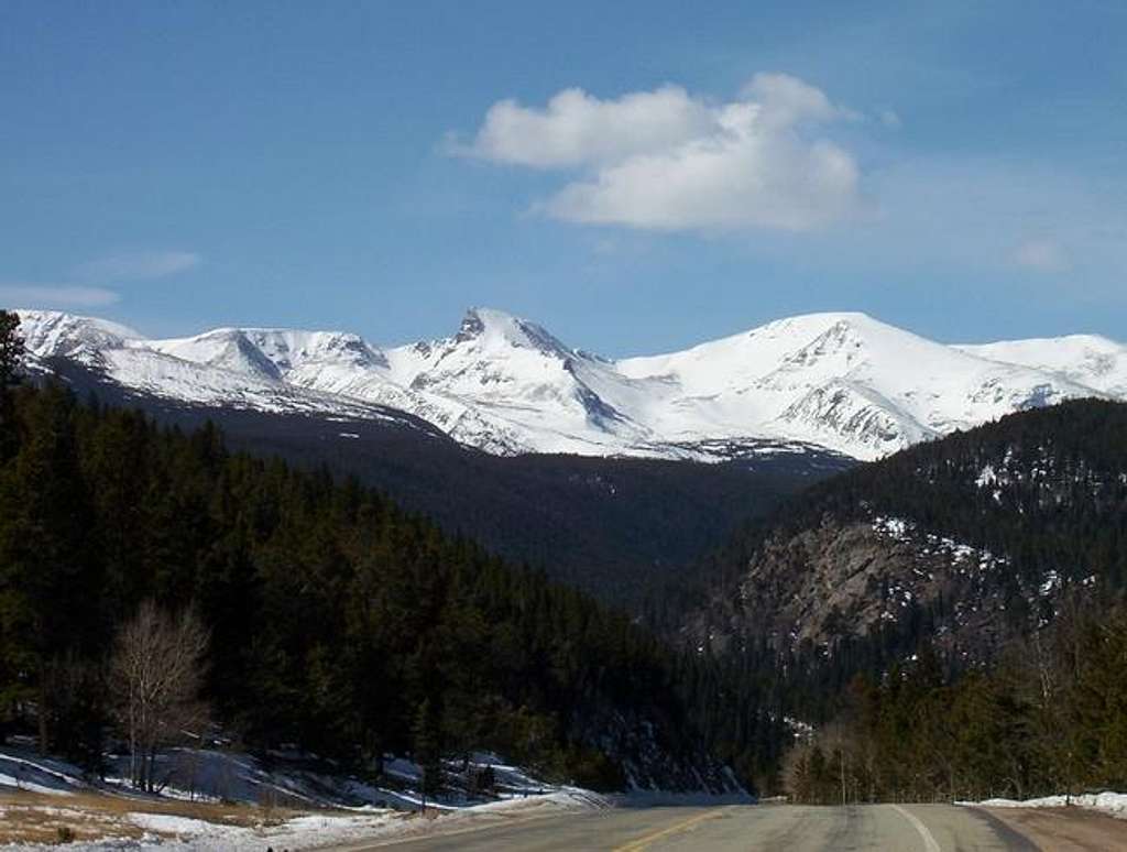 Sawtooth Mountain seen from...
