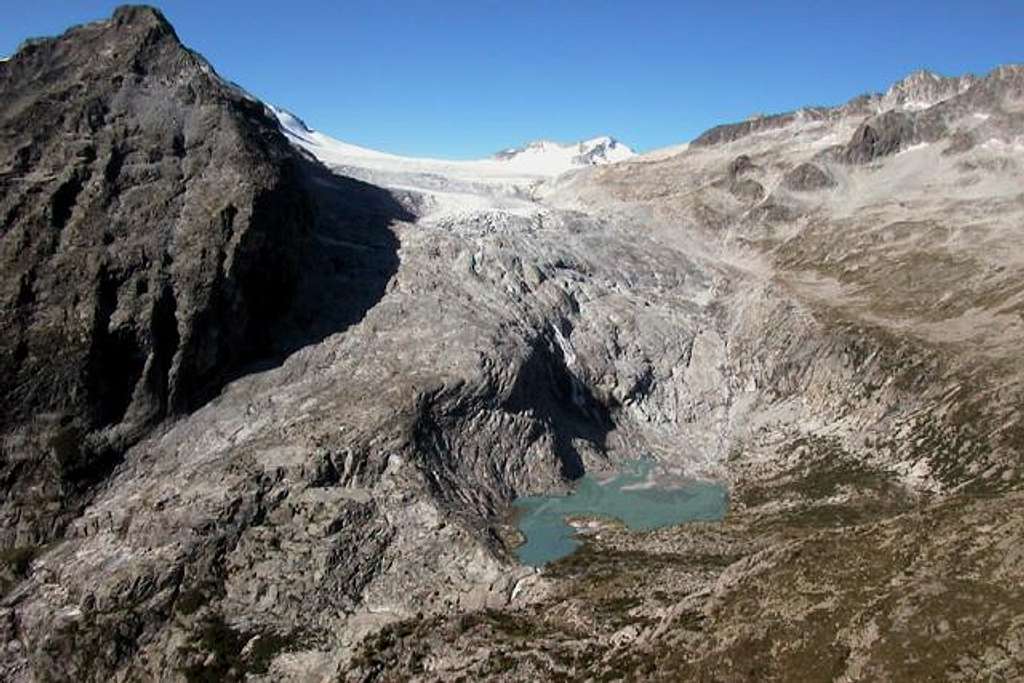The Adamello glacier crossed...