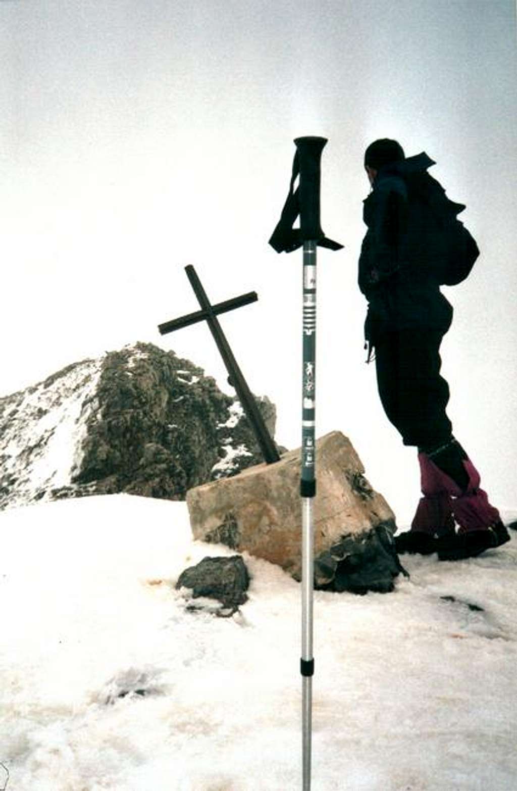 The cross of the summit of...