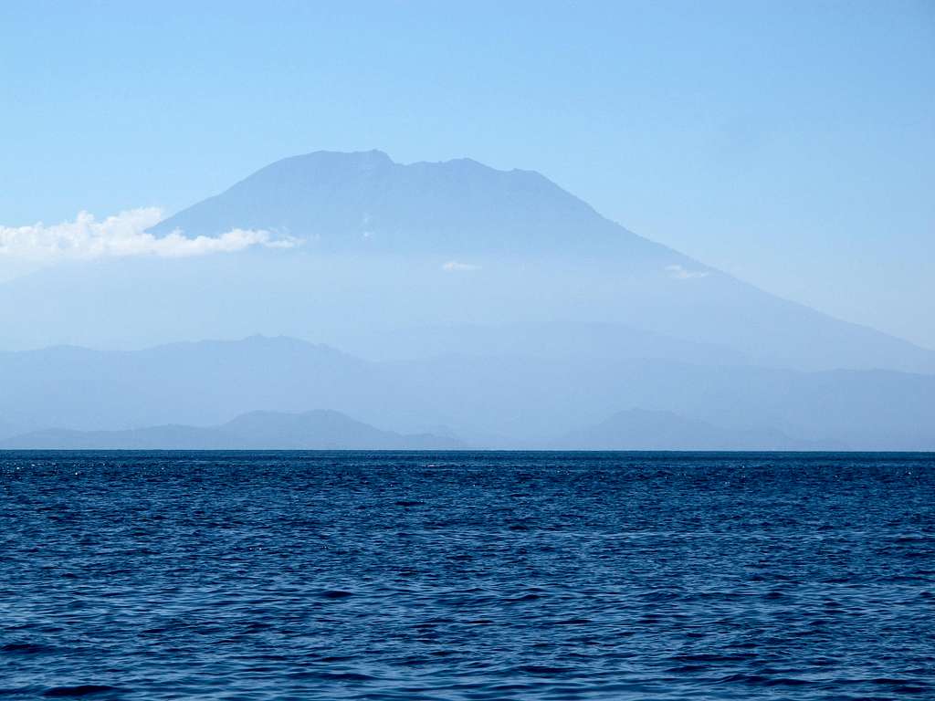Mt. Agung from the sea