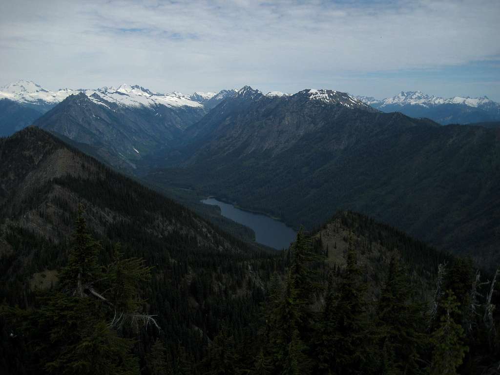 Twin Lakes from Dirtyface Peak