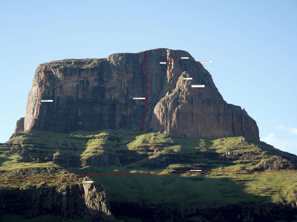 Sentinel Drakensberg Angus Leppan Route