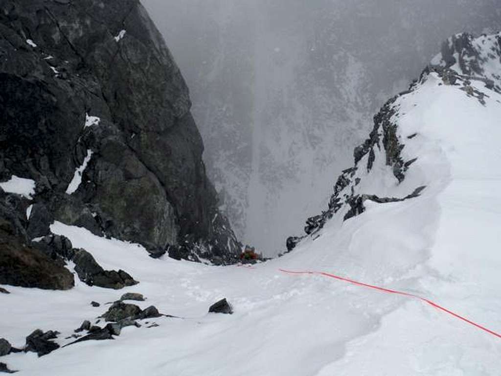 Top of the couloir
