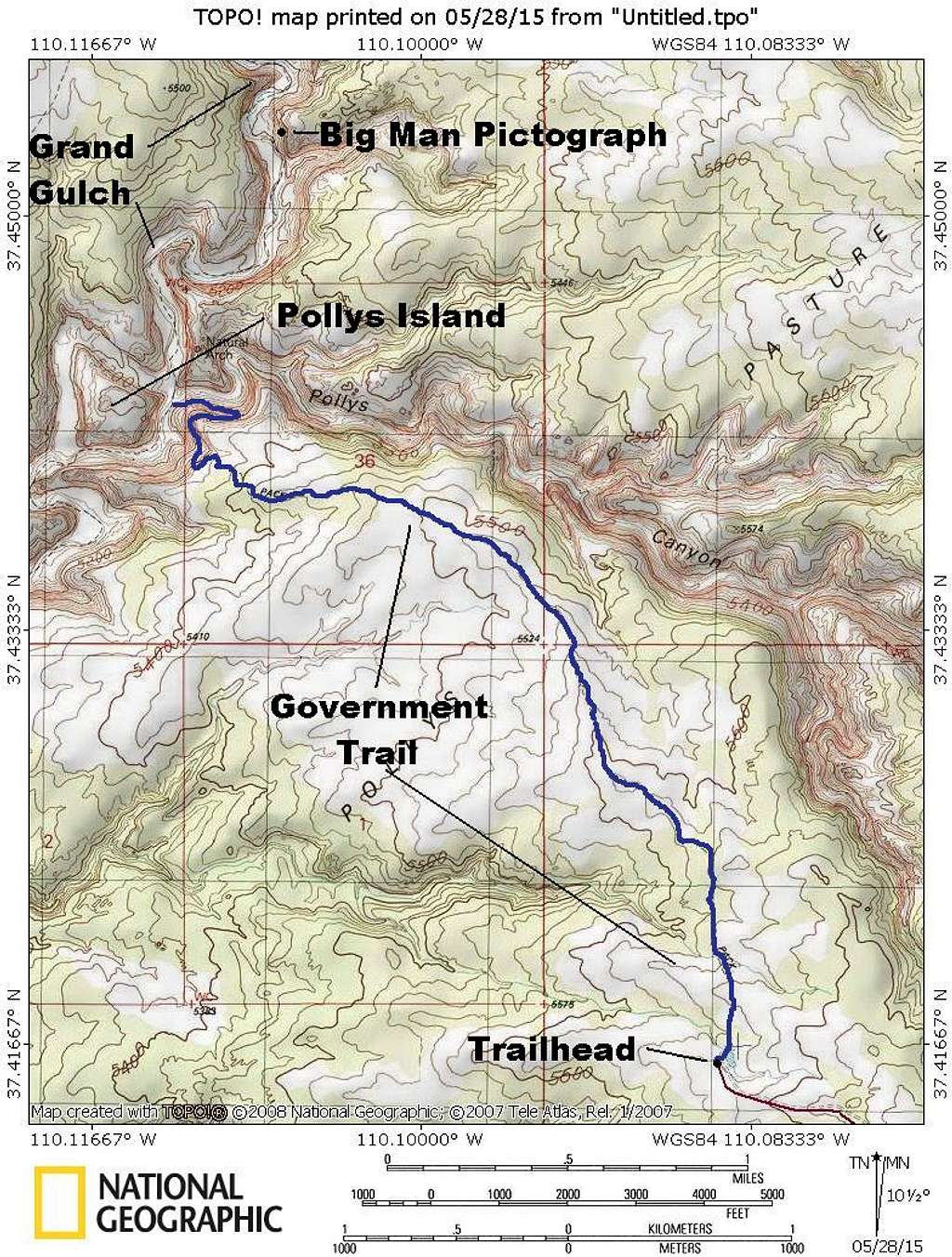 Government Trail Map