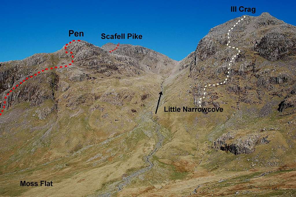 Pen Thors Buttress and Ill Crags SE Face