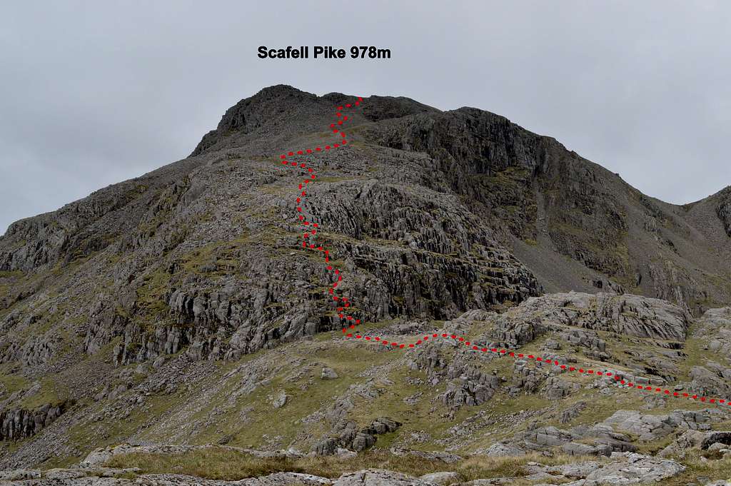 Scafell Pike from Pen