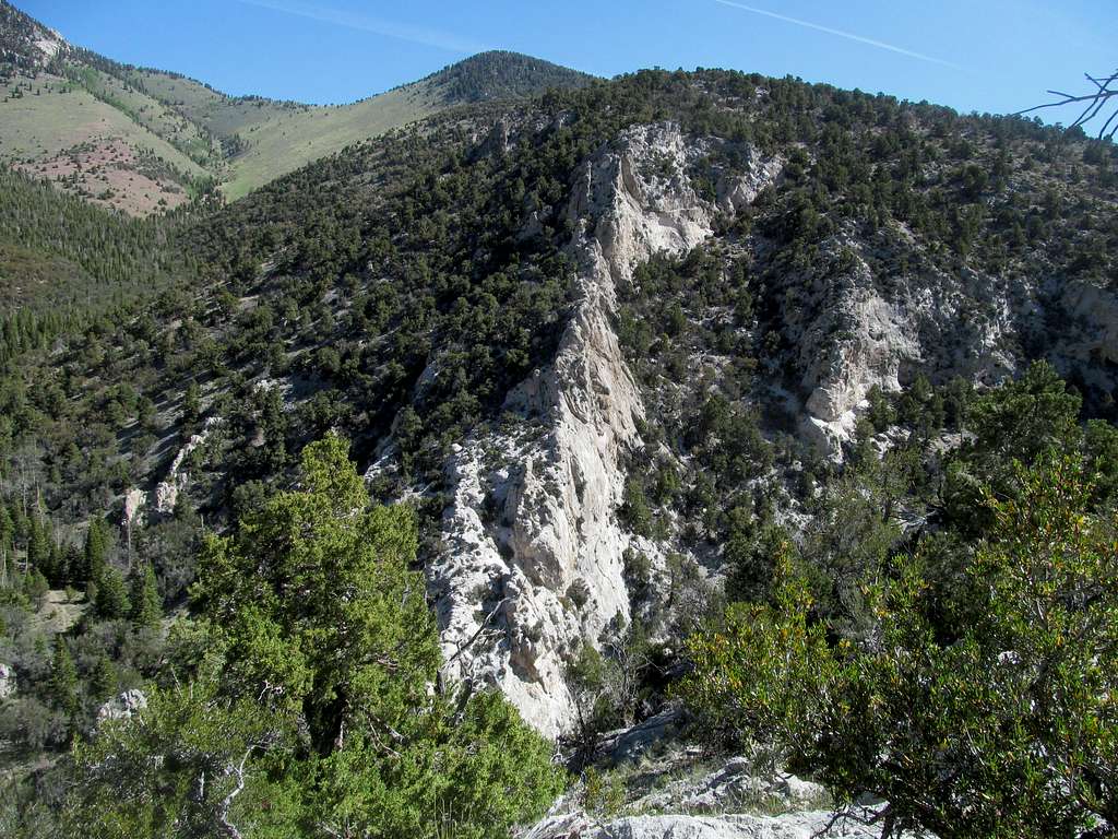 cliffs from a detour bump