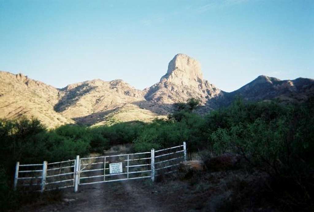 A view of Baboquivari Peak...
