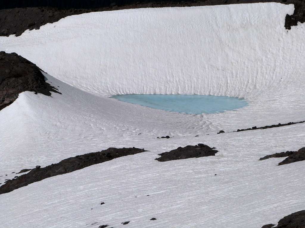 Icy pond on Mount Baker