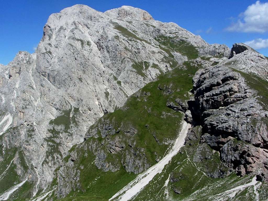 Peitlerkofel from the southwest