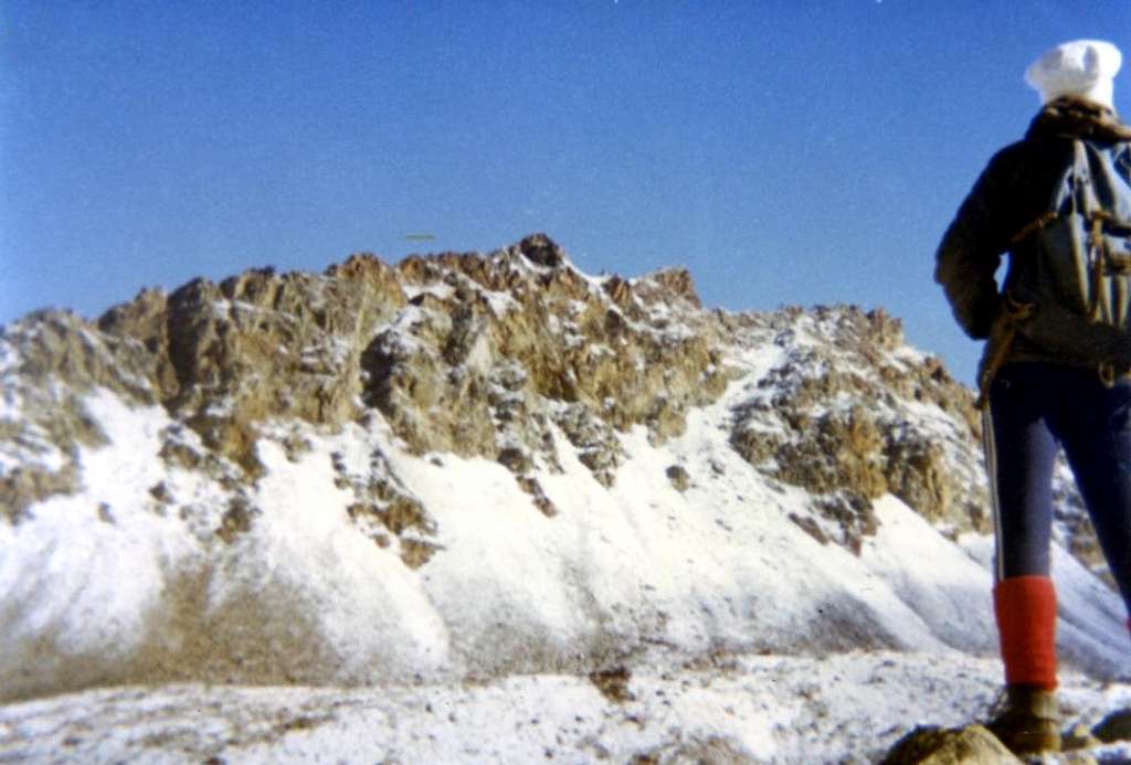 Trident de Comboé from Arbolle or Southeast 1974