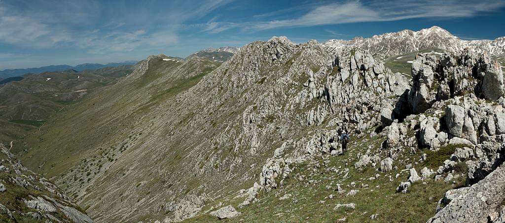 The Monte Bolza summit ridge