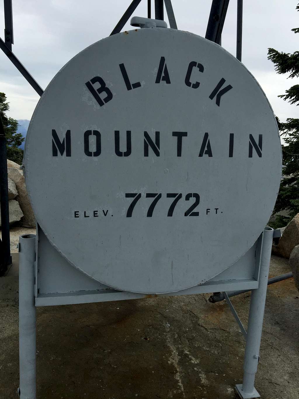 Black Mountain Lookout Sign