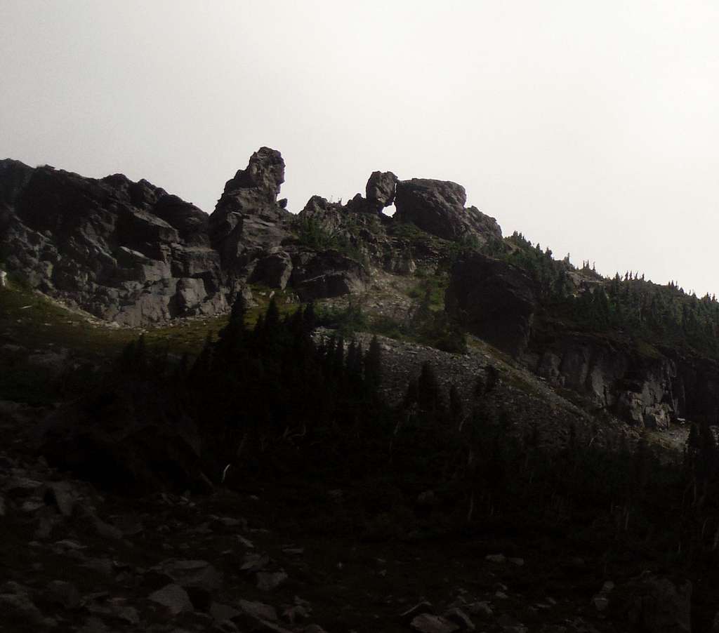 Odd rocks near East Fay Peak