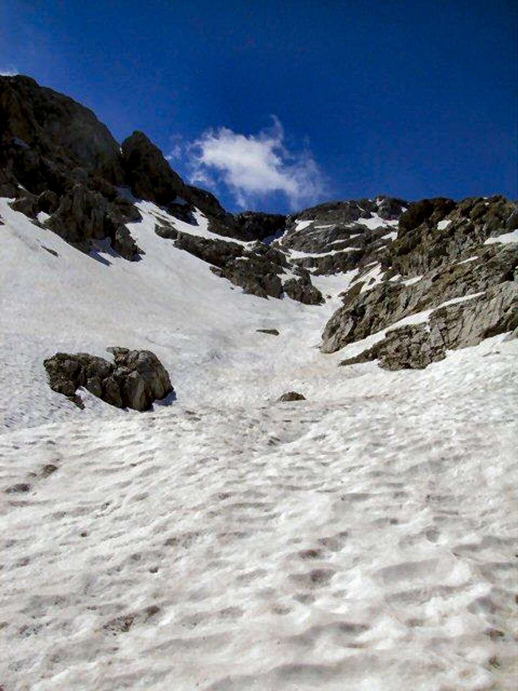 Snow field on the 