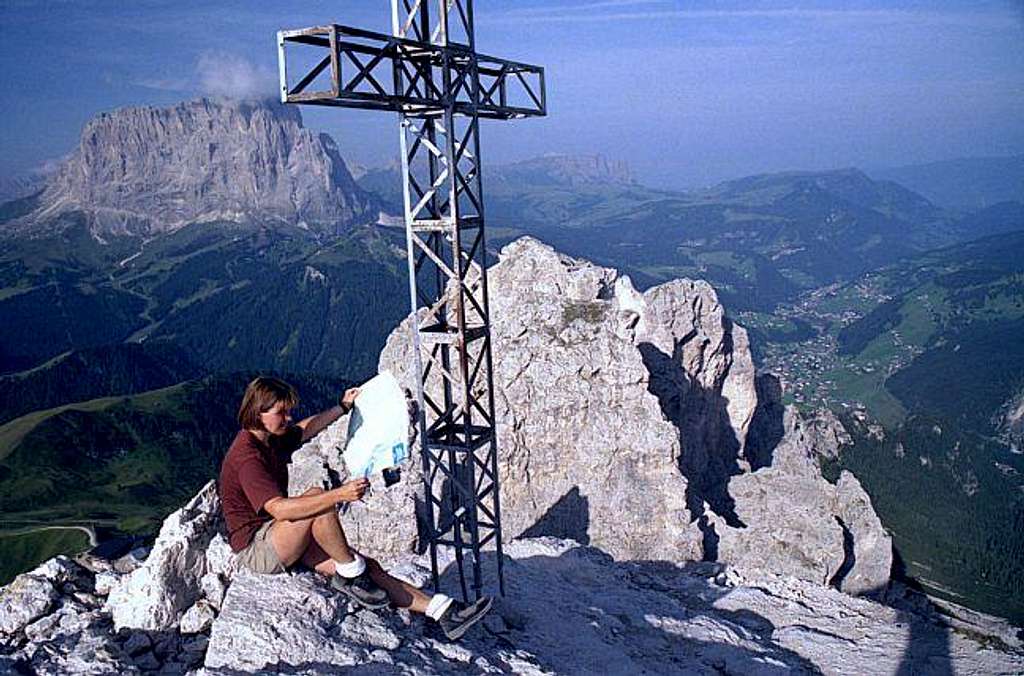 On the summit of Gran Cir /...