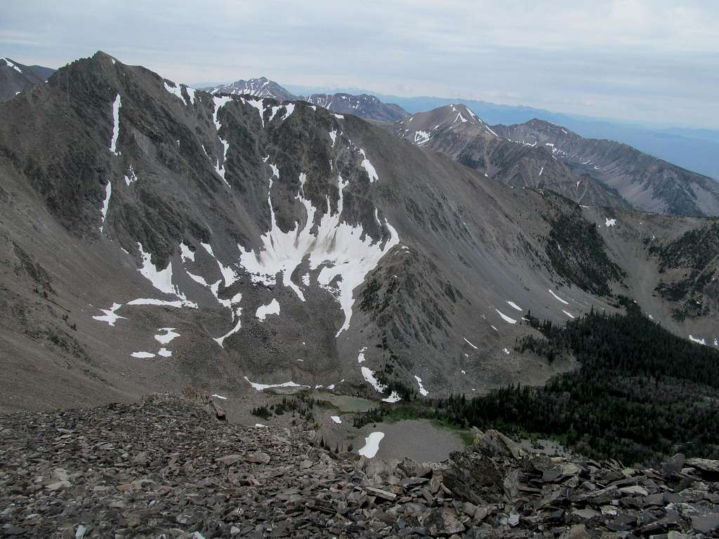 Buck Lakes Peak on descent