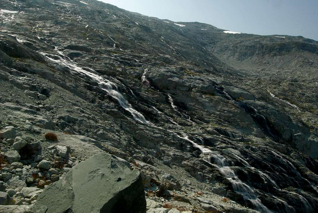 Glacial meltwater from the Daniel Glacier