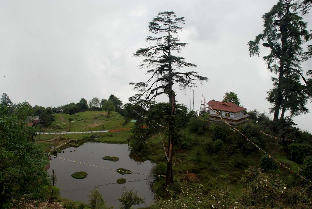 Pond and Monastery