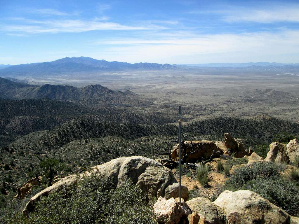 Looking west from the summit