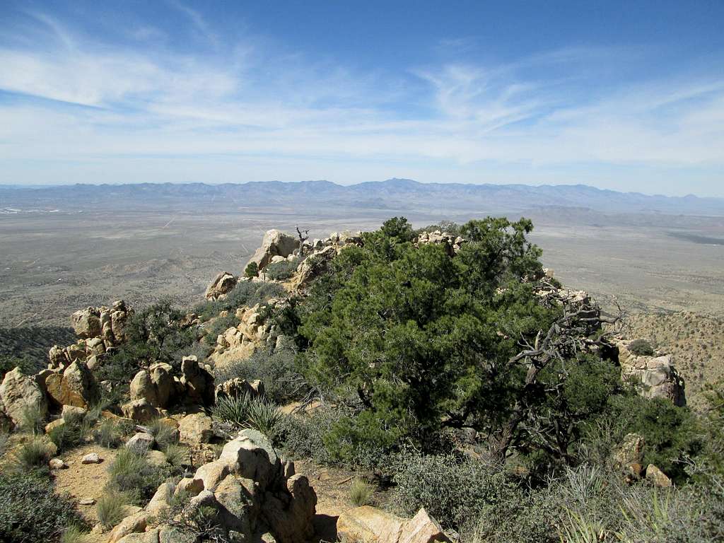 Looking north from the summit