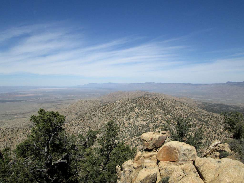 Looking north from summit