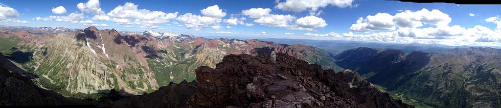 Beautiful summit panorama