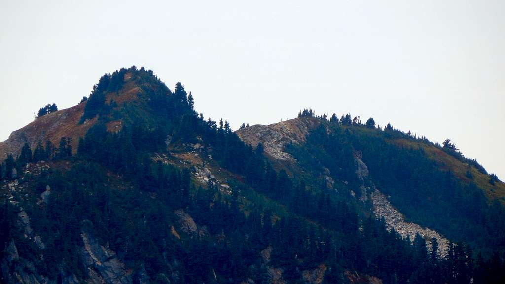 Closeup of Fortune Mountain from Fall Mountain