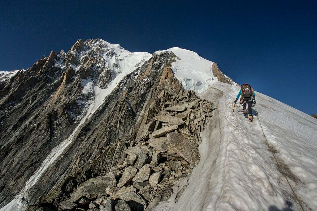 Pointes Lachenal traverse