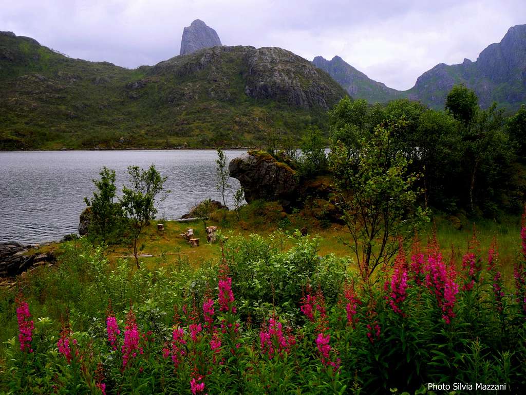 The stunning Raekka peeking behind the fjord
