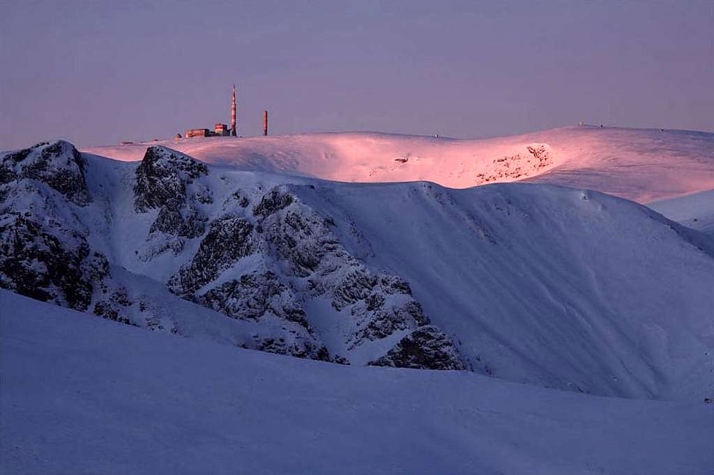 Botev peak at winter