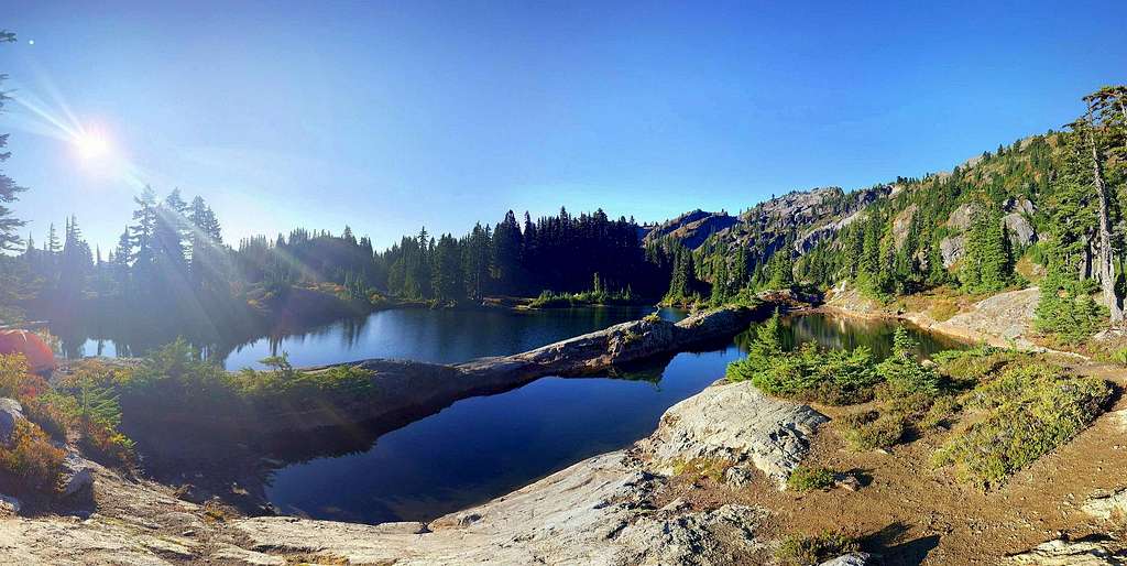 Rampart Lakes in the Morning