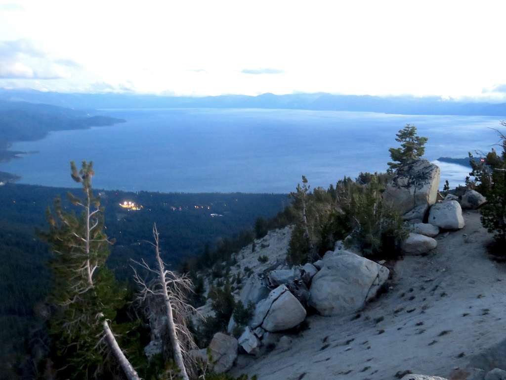 Lake Tahoe from the top of Incline Peak