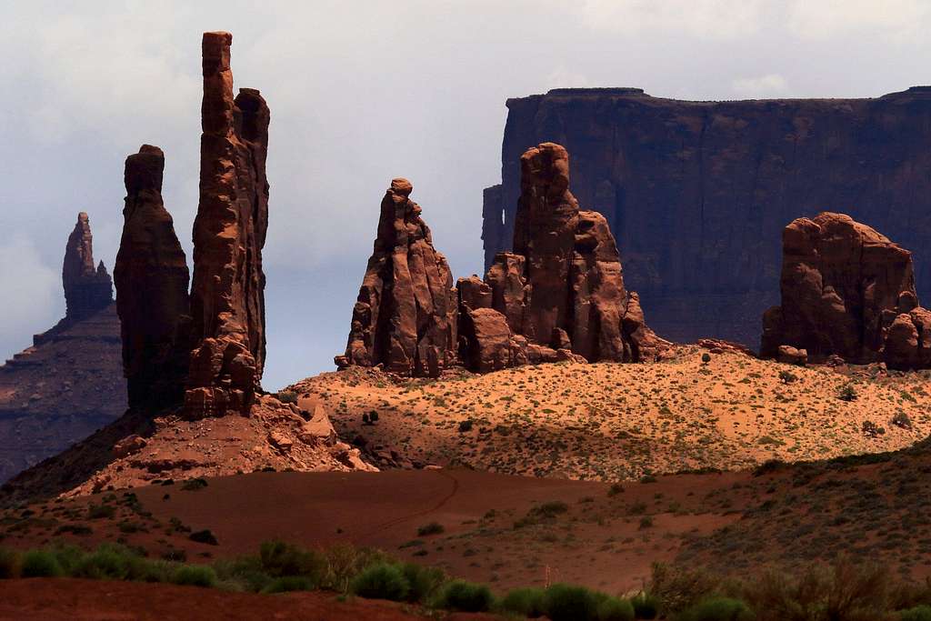Totem Pole Area of Monument Valley