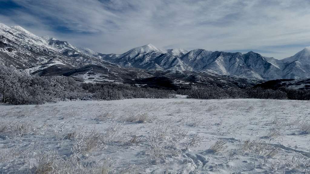 Box Elder Peak in Winter