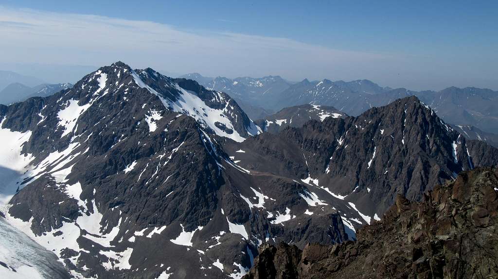 Cantata and Calliope Peaks from Eagle Peak
