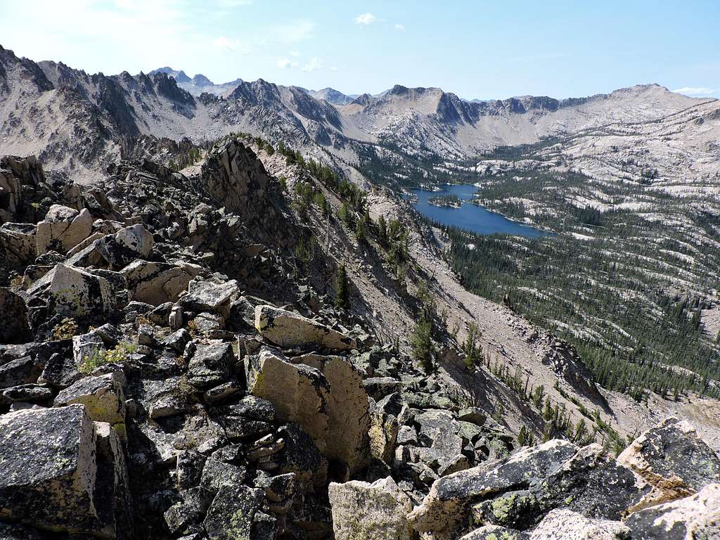 Imogene Lake from the top