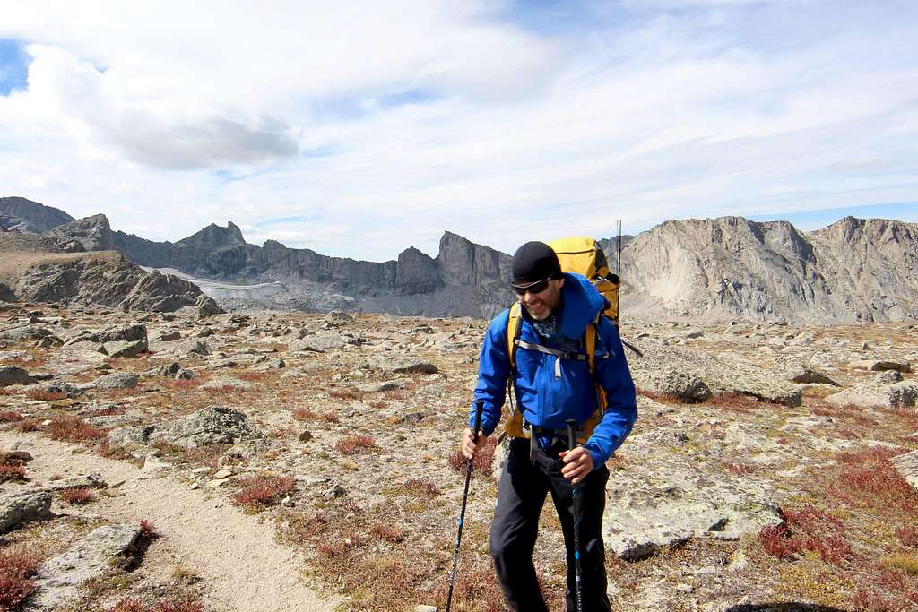 hiking in Wind River Range