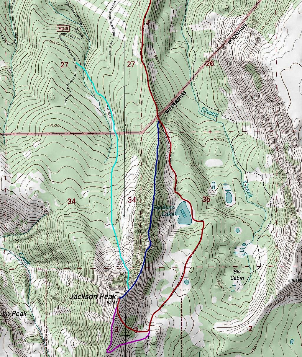 Jackson Peak Topo Map