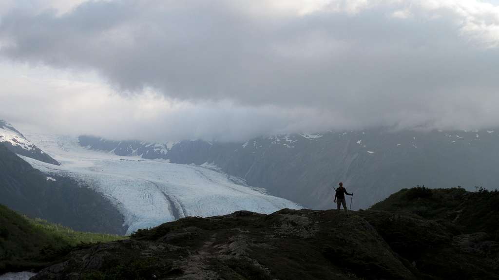Portage Glacier silouette