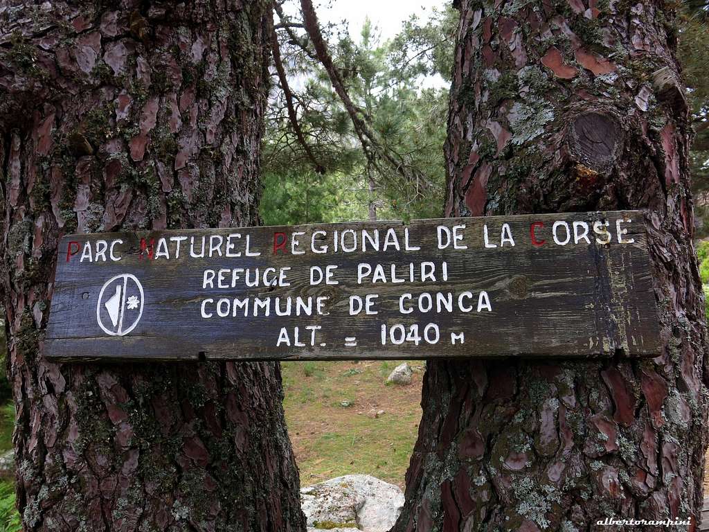 Parc Naturel de la Corse signpost