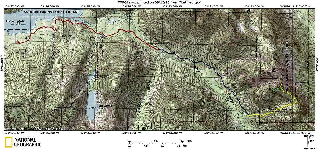 Red Mountain route map