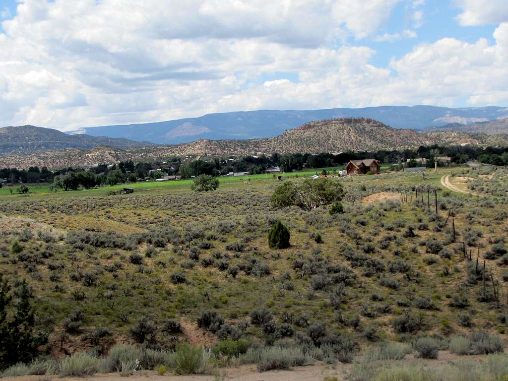 Farms to the north of the town of Escalante