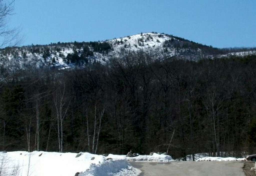 Mt. Major from the trailhead....